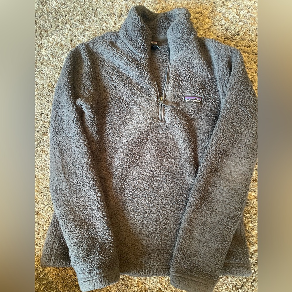 Grey Patagonia Quarter Zip Fleece size S